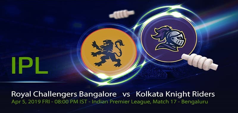 IPL 2019 - RCB vs KKR