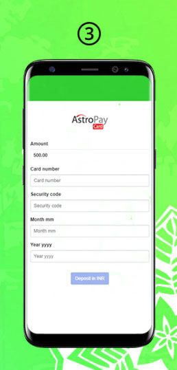 Deposit with AstroPay Step 3