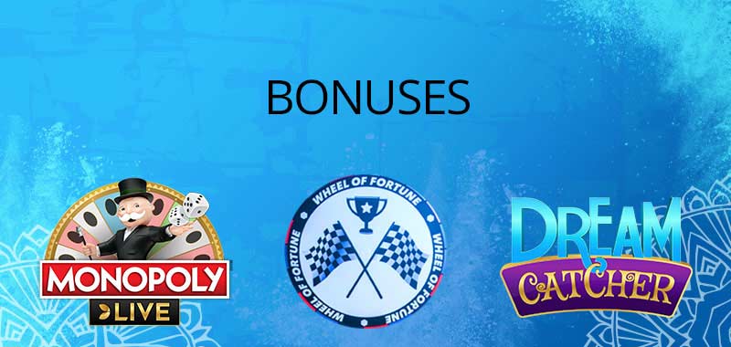 Live casino games bonuses
